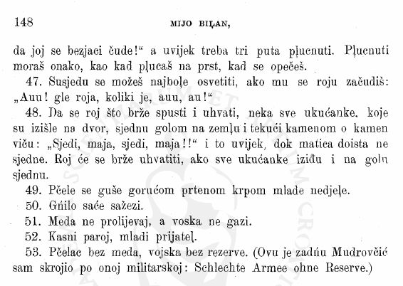 Pelarstvo u Lici1906